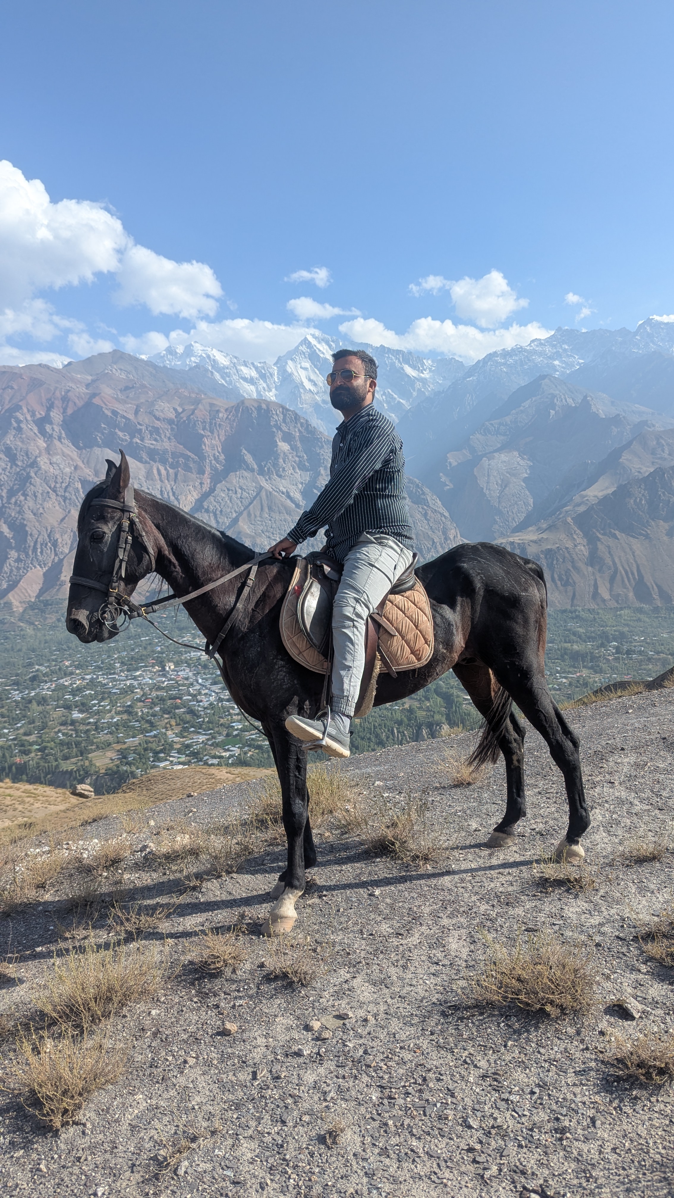 Khalil with horse